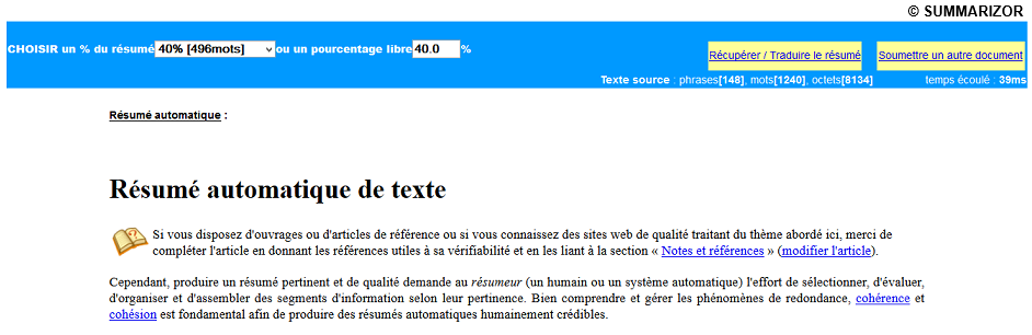 SummarizOR
